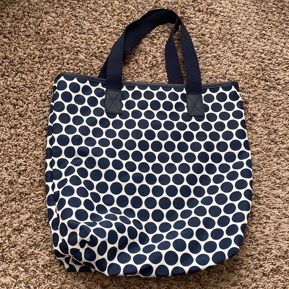 Michael Kors MK Large Nylon Polka Dot Tote Bag, Perfect Beach Bag - Picture 2 of 5